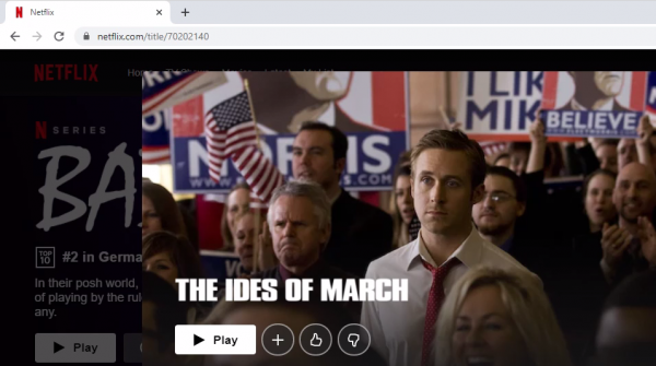 The Ides of March Netflix page